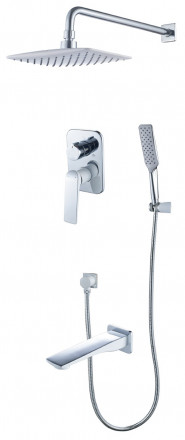 Lemark Allegro LM5922CW Смеситель для ванны и душа встраиваемый