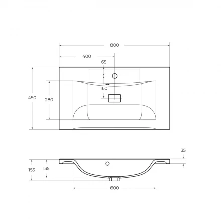 BelBagno KRAFT-1000-2C-SO-BO тумба с раковиной подвесная
