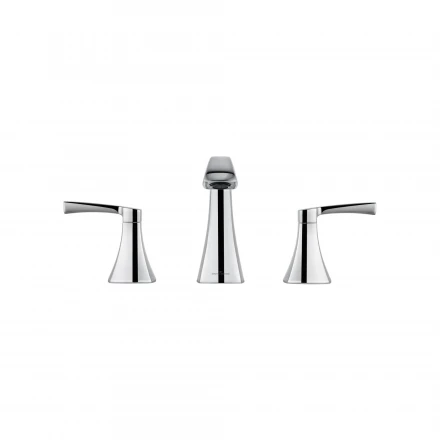 Wonzon &amp; Woghand Flex WW-88083095-CR Смеситель для раковины на 3 отверстияx черный матовый