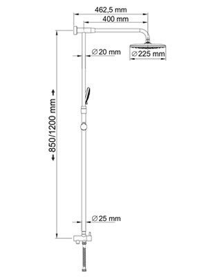 Wasserkraft A066 Душевая стойка