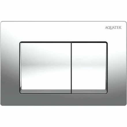 Aquatek TDI-0000005 (010B) Панель смыва Small Хром глянец для INS-0000018 с верхней кнопкой смыва
