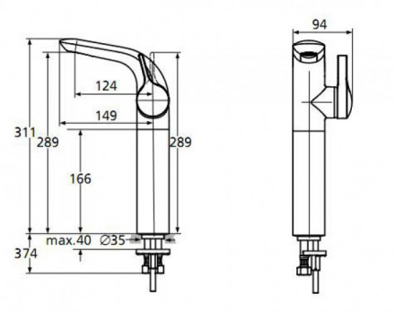Ideal Standard Melange A4266AA Смеситель для раковины