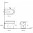 Aquanet Nova BL-101N-FST Rimless Унитаз напольный приставной