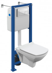 Cersanit CARINA XL CO DPL EO slim + VECTOR Унитаз с инсталляцией подвесной