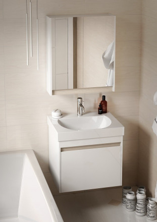 Kerama Marazzi Buongiorno 60 раковина мебельная подвесная, белая глянцевая
