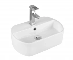 Milleau Glace MU7023-GW Раковина накладная 45x30x13 белый глянец