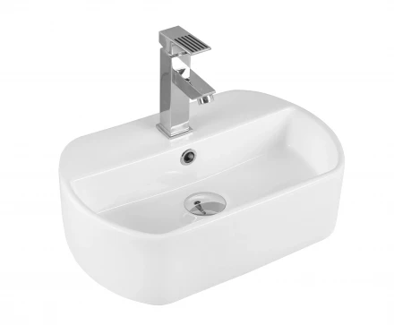 Milleau Glace MU7023-GW Раковина накладная 45x30x13 белый глянец