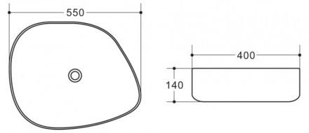 BelBagno BB1435-NERO Раковина накладная