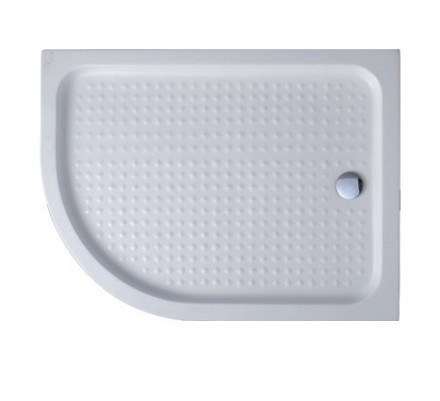 Cezares TRAY-A-RH-120/90-550-15-W-R Акриловый полукруглый душевой поддон 120x90