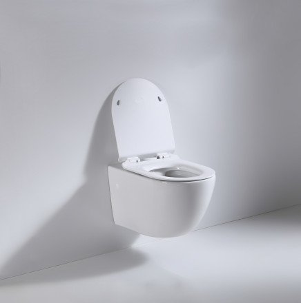 BeWash Lusso BKWHR004550 Унитаз подвесной безободковый с сиденьем микролифт