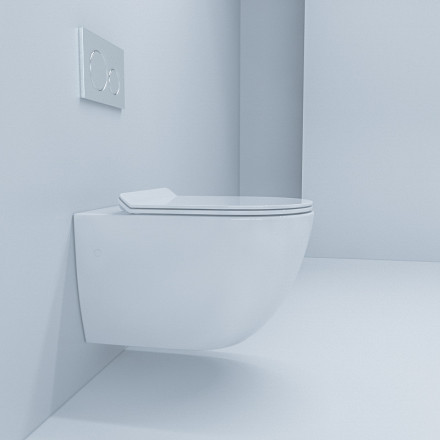 BeWash Lusso BKWHR004550 Унитаз подвесной безободковый с сиденьем микролифт
