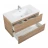 BelBagno KRAFT 39-800/390-2C-SO-RT тумба с раковиной подвесная