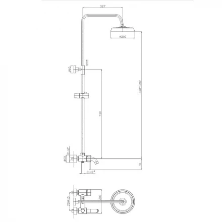 Haiba HB2407 Душевая система