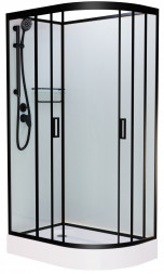 Frank F418L Black Душевая кабина 120x80 (без крыши)
