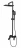 Wonzon &amp; Woghand Fit WW-88739009-MB Душевая система черный матовый
