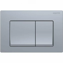 Aquatek TDI-0000006 (010C) Панель смыва Small Хром матовая для INS-0000018 с верхней кнопкой смыва