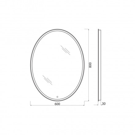 BelBagno SPC-VST-600-800-LED-TCHЗеркало