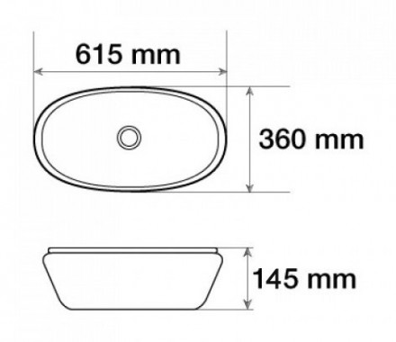 CeramaLux 7811АВ раковина 61.5