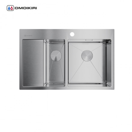 Omoikiri Akisame 78-2-IN-R мойка 780x510 нержавеющая сталь
