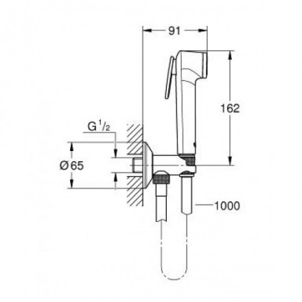 Grohe BauClassic 124902 комплект гигиенического душа