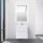 BelBagno KRAFT-800-1C-SO-RGB тумба c раковиной подвесная с одним ящиком и одной открытой полкой