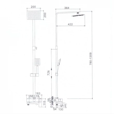 Haiba HB24815 Душевая система