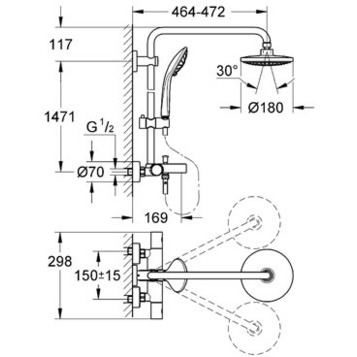 Grohe Euphoria 27475001 Душевая стойка