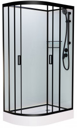 Frank F418R Black Душевая кабина 120x80 (без крыши)