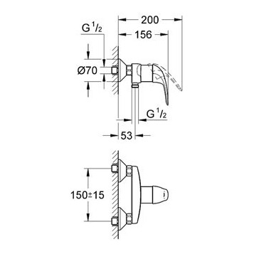 Grohe Euroeco 32740000 Смеситель для душа