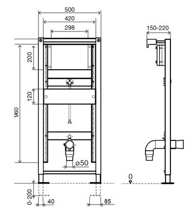 Oli Euro II Urinal 136179 инсталляция для писсуара