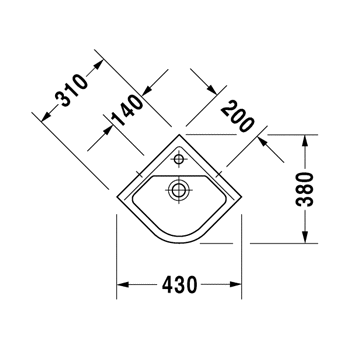 Duravit Starck 3 0752440000 Раковина