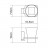 Wasserkraft Leine WHITE К-5028WHITE Стакан для зубных щеток стеклянный