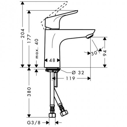 Hansgrohe Focus 31517000 смеситель для раковины
