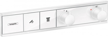 Hansgrohe RainSelect 15380700 смеситель термостат для душа на 2 потребителя (внешняя часть)