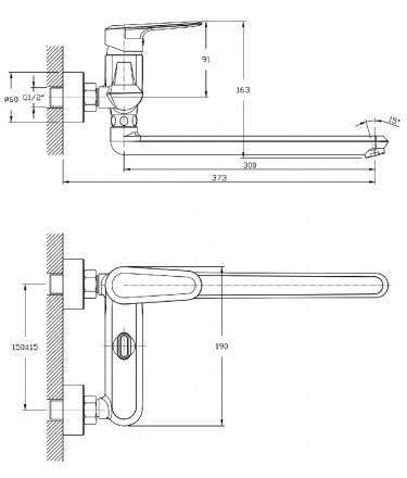 Rush Devon DE7535-51 Смеситель для ванны