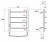 POINT PN04756W П4 Полотенцесушитель электрический 500x600 диммер слева, белый