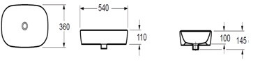 Ceramica Nova Loft 815410 раковина чаша 54 см