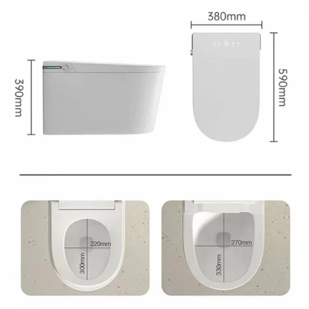 Santiline SL-5037 Умный электронный подвесной унитаз с функцией биде