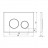 Veconi Round Design VFRD004WHG Кнопка смыва