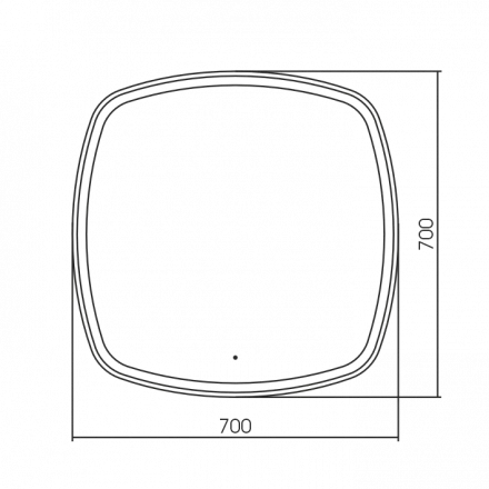 Azario Barca -TX LED-00002973 Зеркало с 3-х режимной подсветкой