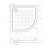 CEZARES TRAY-A-R-95-550-15-W акриловый поддон