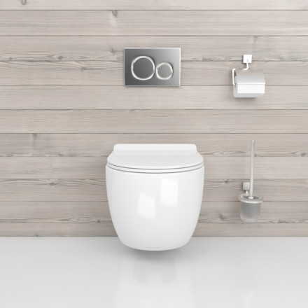 BeWash Minimal BKWHR003480 Унитаз подвесной безободковый с сиденьем микролифт