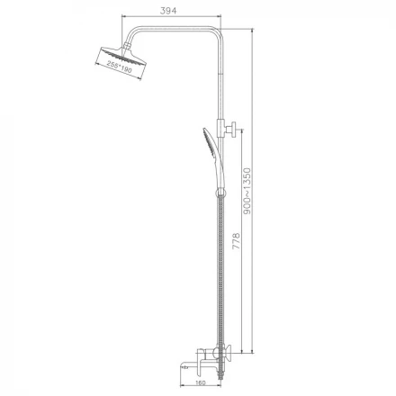 Haiba HB24805-7 Душевая система