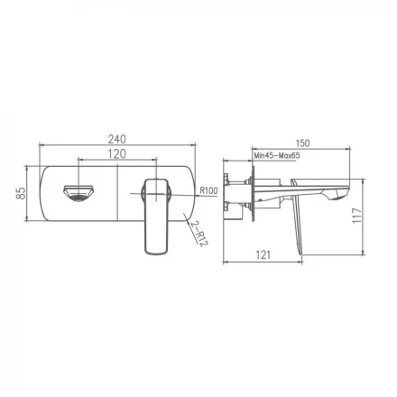 Haiba HB80548-7 Смеситель для раковины