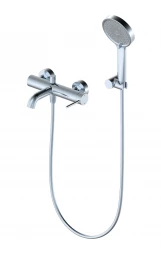 Wonzon &amp; Woghand Stick WW-88639017-CR Смеситель для ванны с душем черный матовый