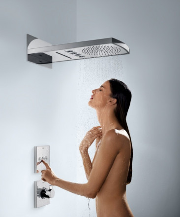 Hansgrohe ShowerSelect Highfow 15760000 смеситель термостат (внешняя часть)