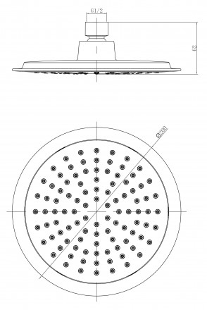 Lemark LM8033C Верхний душ