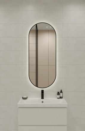 Cersanit ECLIPSE SMART 50X122 зеркало в черной рамке