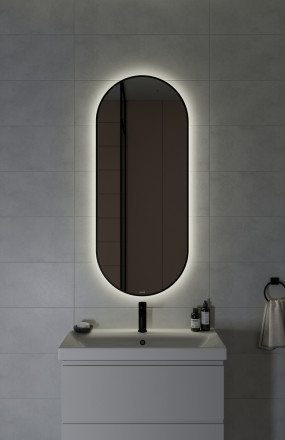 Cersanit ECLIPSE SMART 50X122 зеркало в черной рамке