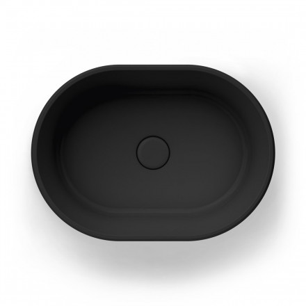 Kerama Marazzi Artbasin Sabbia 50 раковина накладная, черная матовая